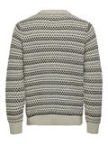 ONSMUSA REG 3 STRUC CREW KNIT silver lining