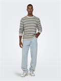 ONSMUSA REG 3 STRUC CREW KNIT silver lining