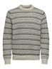 ONSMUSA REG 3 STRUC CREW KNIT silver lining