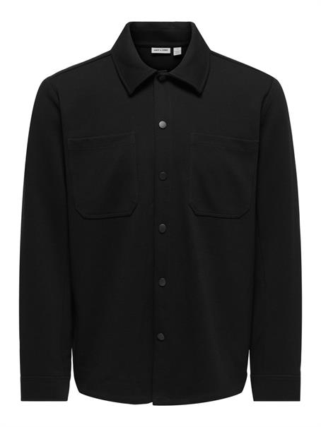 ONSNEWKODYL LS PATCH PKT OVERSHIRT NOOS black