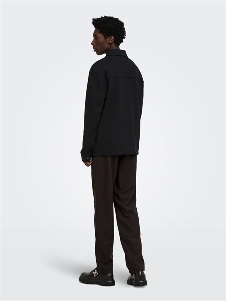 ONSNEWKODYL LS PATCH PKT OVERSHIRT NOOS black