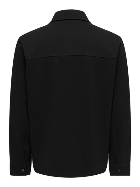 ONSNEWKODYL LS PATCH PKT OVERSHIRT NOOS black