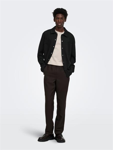 ONSNEWKODYL LS PATCH PKT OVERSHIRT NOOS black