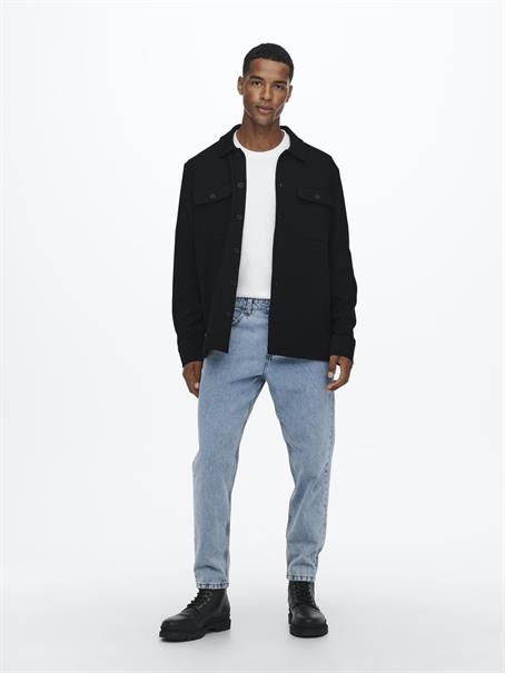ONSNEWKODYL OVERSHIRT SWEAT NOOS black