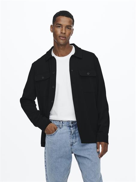 ONSNEWKODYL OVERSHIRT SWEAT NOOS black
