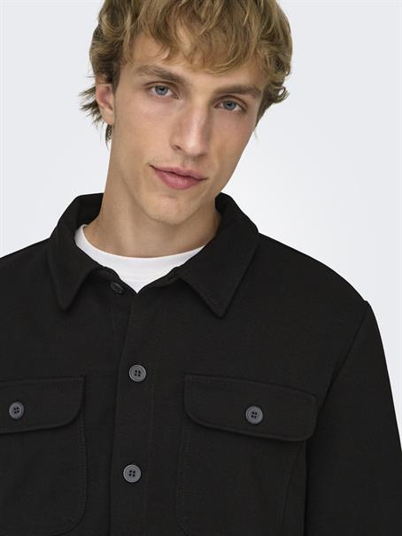 ONSNEWKODYL OVERSHIRT SWEAT NOOS black