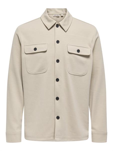 ONSNEWKODYL OVERSHIRT SWEAT NOOS silver lining