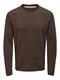 ONSNIGUEL REG 12 STRIPE CREW KNIT hot fudge