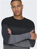 ONSPANTER REG 12 STRUC CREW KNIT NOOS dunkelblau2