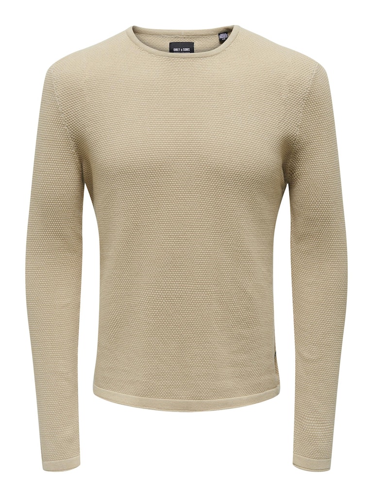 Only & Sons Herren Pullover 22016980 Silver Lining - größe