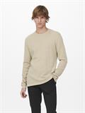 ONSPANTER REG 12 STRUC CREW KNIT NOOS silver lining