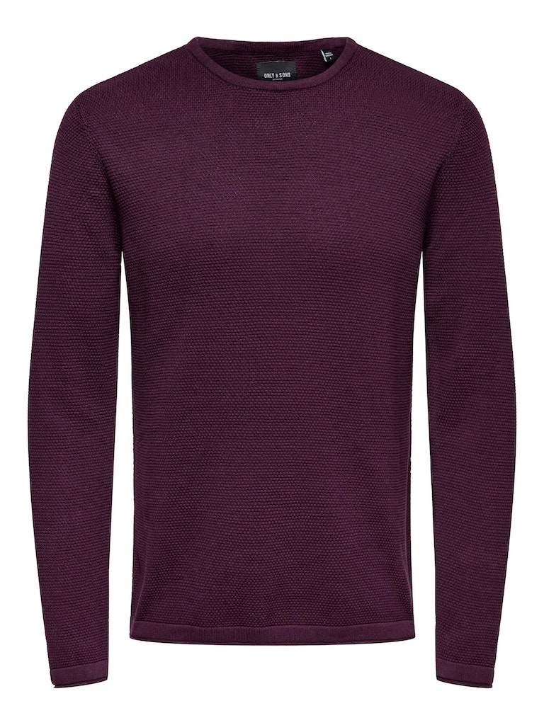 Only & Sons Herren Pullover 22016980 Winetasting - größe