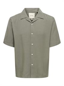 ONSPERU SS REG TENCEL SHIRT NOOS castor gray