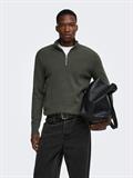 ONSPHIL REG 12 STRUC HALF ZIP KNIT NOOS beluga