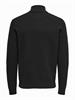 ONSPHIL REG 12 STRUC HALF ZIP KNIT NOOS black