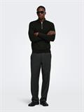 ONSPHIL REG 12 STRUC HALF ZIP KNIT NOOS black