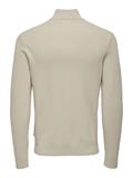 ONSPHIL REG 12 STRUC HALF ZIP KNIT NOOS silver lining
