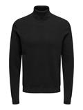 ONSPHIL REG 12 STRUC ROLL NECK KNIT black