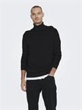 ONSPHIL REG 12 STRUC ROLL NECK KNIT black