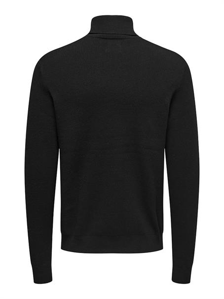 ONSPHIL REG 12 STRUC ROLL NECK KNIT black