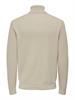 ONSPHIL REG 12 STRUC ROLL NECK KNIT silver lining