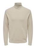 ONSPHIL REG 12 STRUC ROLL NECK KNIT silver lining