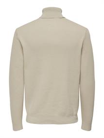 ONSPHIL REG 12 STRUC ROLL NECK KNIT silver lining