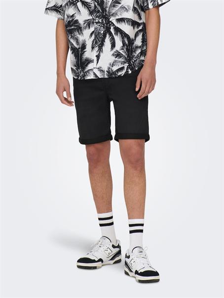 ONSPLY BLK JOG 8581 PIM DNM SHORTS NOOS black denim