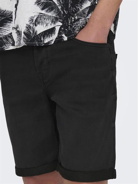 ONSPLY BLK JOG 8581 PIM DNM SHORTS NOOS black denim