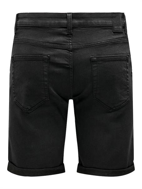ONSPLY BLK JOG 8581 PIM DNM SHORTS NOOS black denim