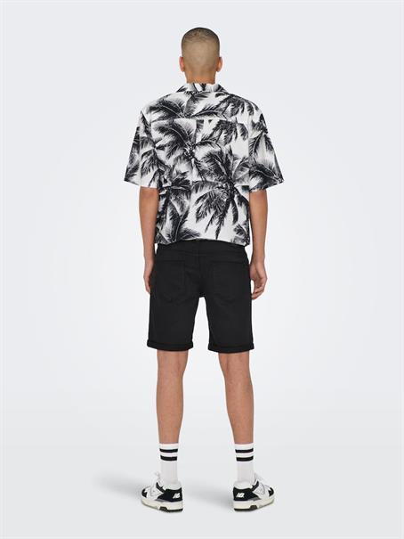 ONSPLY BLK JOG 8581 PIM DNM SHORTS NOOS black denim