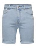 ONSPLY LBD 9038 PIM DNM SHORTS light blue denim