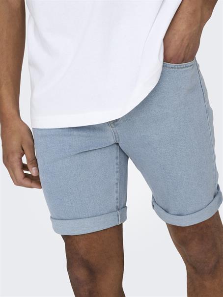 ONSPLY LBD 9038 PIM DNM SHORTS light blue denim