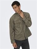 ONSRAVI FAKE SUEDE SHACKET OTW falcon