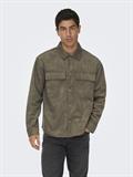 ONSRAVI FAKE SUEDE SHACKET OTW falcon