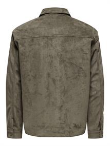ONSRAVI FAKE SUEDE SHACKET OTW falcon