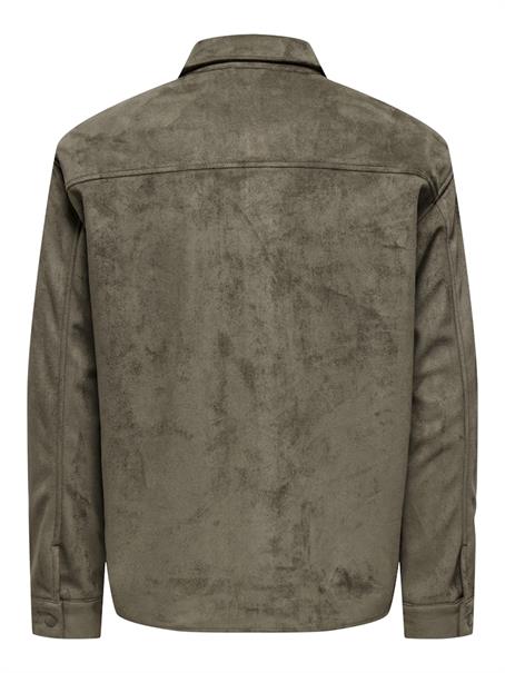 ONSRAVI FAKE SUEDE SHACKET OTW falcon