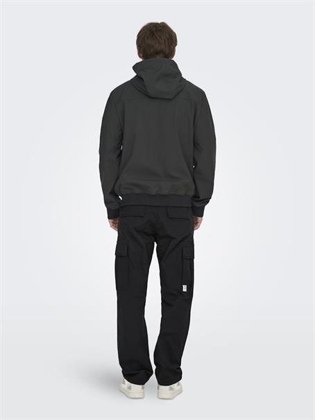 ONSRAY LIFE 0020 RIBSTOP CARGO PANT black