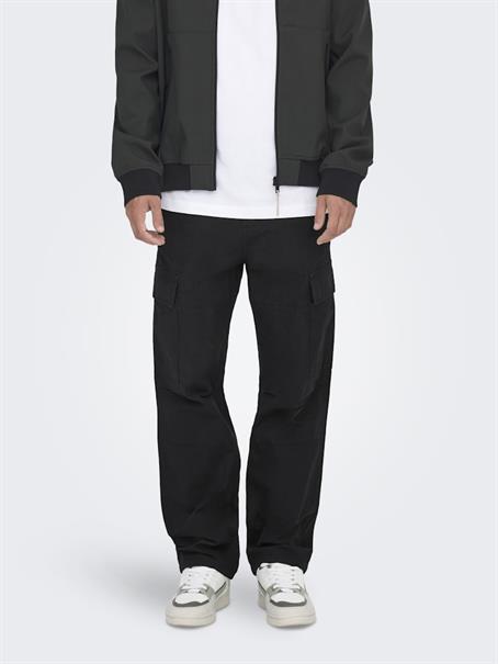 ONSRAY LIFE 0020 RIBSTOP CARGO PANT black