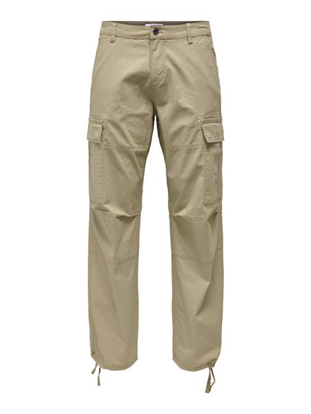 ONSRAY LIFE 0020 RIBSTOP CARGO PANT chinchilla
