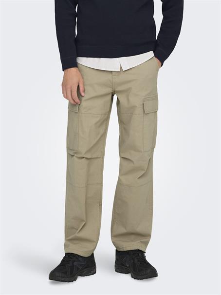 ONSRAY LIFE 0020 RIBSTOP CARGO PANT NOOS chinchilla