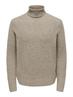 ONSRAY REG LS WOOL BLEND ROLL KNIT FRML walnut