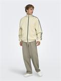 ONSRIBER RLX LS ZIP STRIPE TRACK SWEAT whitecap gray