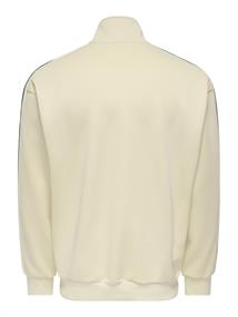 ONSRIBER RLX LS ZIP STRIPE TRACK SWEAT whitecap gray