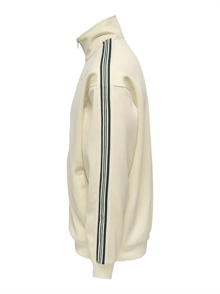 ONSRIBER RLX LS ZIP STRIPE TRACK SWEAT whitecap gray