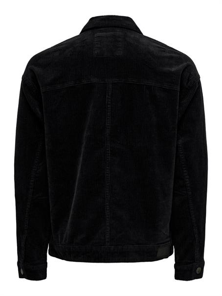 ONSRICK OVZ CORDUROY 2913 CS JACKET black