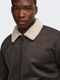 ONSROYCE SHEARLING JACKET OTW hot fudge