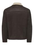 ONSROYCE SHEARLING JACKET OTW hot fudge