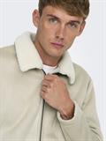 ONSROYCE SHEARLING JACKET OTW silver lining