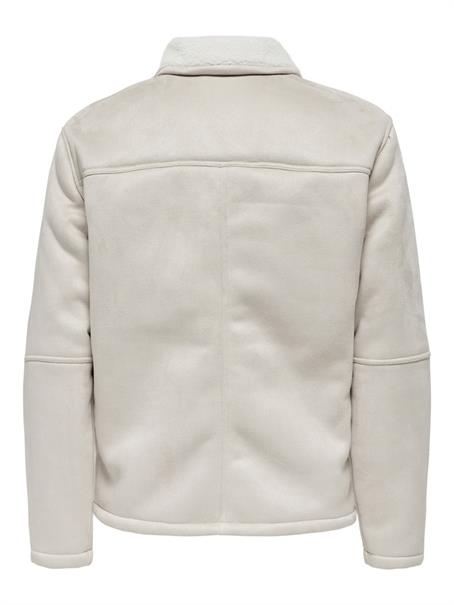 ONSROYCE SHEARLING JACKET OTW silver lining